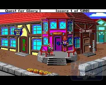 Hero's Quest - So You Want to Be a Hero_Disk1 screen shot game playing